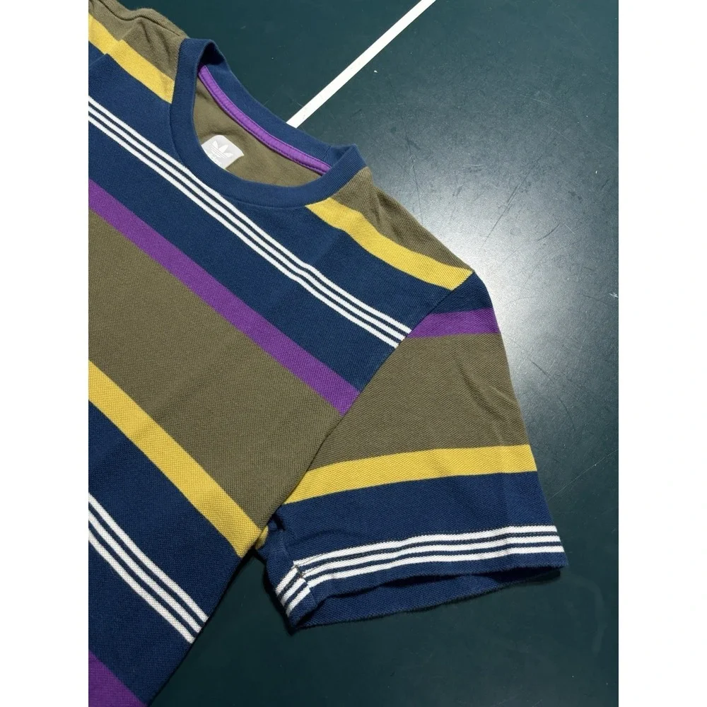 Adidas Skateboarding Striped T Shirt Men's Small Short Sleeve Grover Originals‎